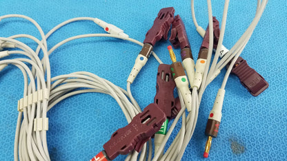Reuse Medical Equipment Lot of - 3 Electrocardiogram Patient Cables ECG Patient Cable, second-hand product photo 11