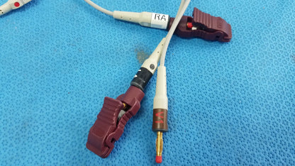Reuse Medical Equipment Lot of - 3 Electrocardiogram Patient Cables ECG Patient Cable, second-hand product photo 9