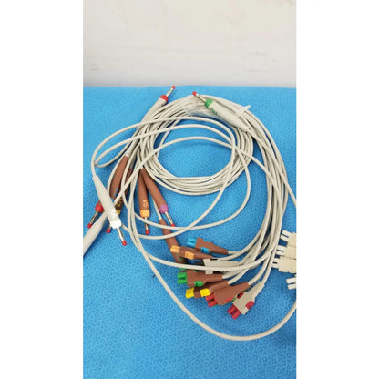 Reuse Medical Equipment Lot of - 3 Electrocardiogram Patient Cables ECG Patient Cable, second-hand product photo 2