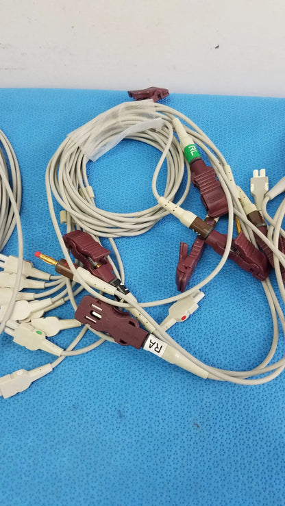 Reuse Medical Equipment Lot of - 3 Electrocardiogram Patient Cables ECG Patient Cable, second-hand product photo 3