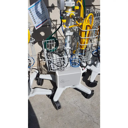 Lot of 3 Hi-VNI Technology Precision Flow Plus Respiratory Therapy Units With Stands - Respiratory Therapy Unit