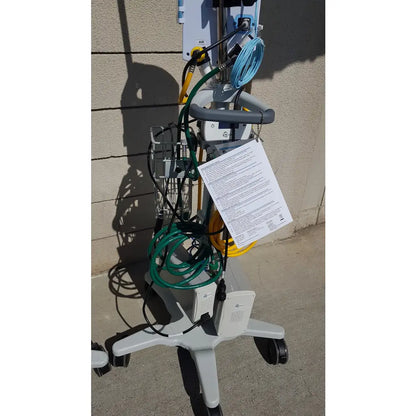 Lot of 3 Hi-VNI Technology Precision Flow Plus Respiratory Therapy Units With Stands - Respiratory Therapy Unit