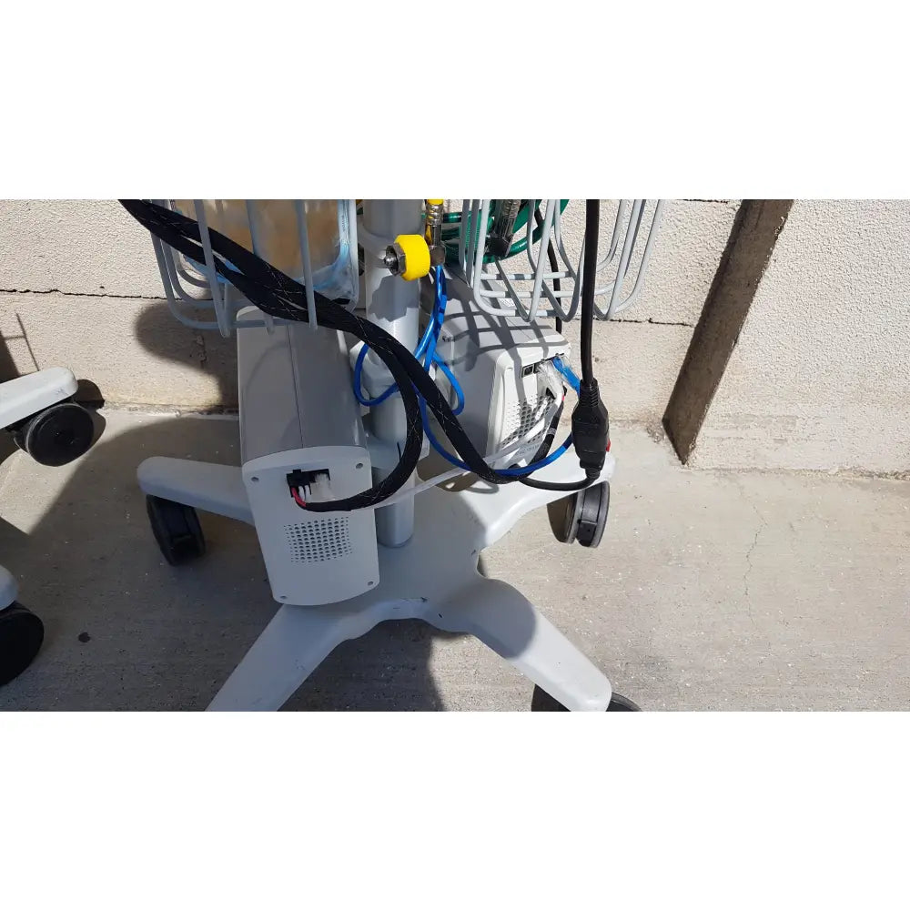Lot of 3 Hi-VNI Technology Precision Flow Plus Respiratory Therapy Units With Stands - Respiratory Therapy Unit