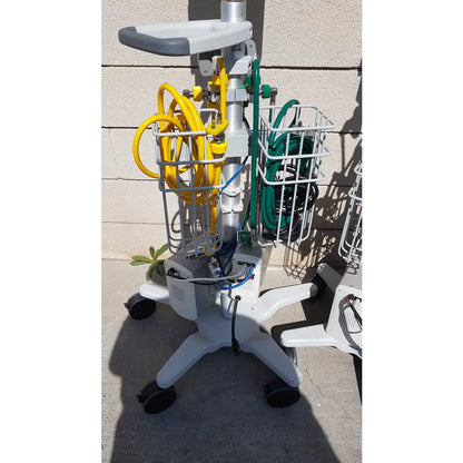 Lot of 3 Hi-VNI Technology Precision Flow Plus Respiratory Therapy Units With Stands - Respiratory Therapy Unit