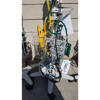 Lot of 3 Hi-VNI Technology Precision Flow Plus Respiratory Therapy Units With Stands - Respiratory Therapy Unit