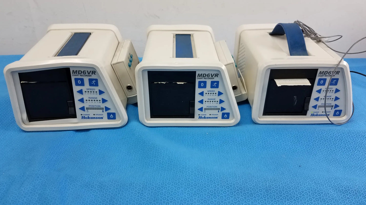 Hokanson Lot of 3 Hokanson MD6VR Chart Recorder Chart Recorder, as-is (for parts) product photo 1