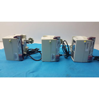 Lot of 3 Hospira DWL-AG132 Plum A+ Infusion pumps - Volumetric Single-Channel Dual-Line Infusion Pump