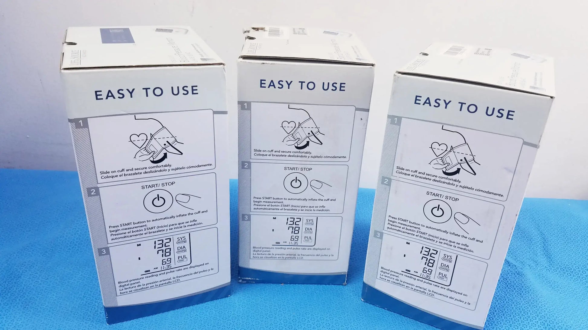 Life Source Lot of - 3 Life Source UA-651S-AC Blood Pressure Monitor With Cuff Blood Pressure Monitor, second-hand product photo 3