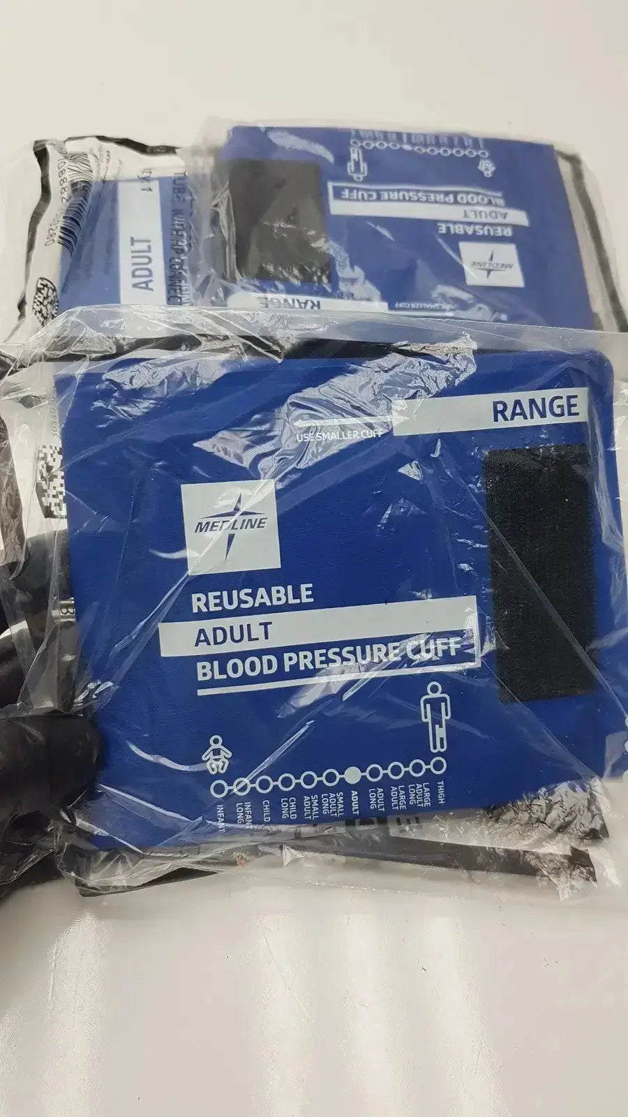 Medline Lot of 3 Medline Reusable Adult Blood Pressure Cuff Range 27.5 - 36.5 cm Blood Pressure Cuff, second-hand product photo 2