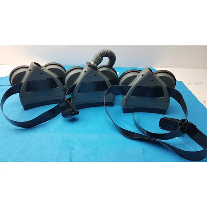 Lot of 3 MSA OptimAir TL PAPR Powered Air Purifying Respirator Blowers Hoses - Powered Air Purifying Respirator