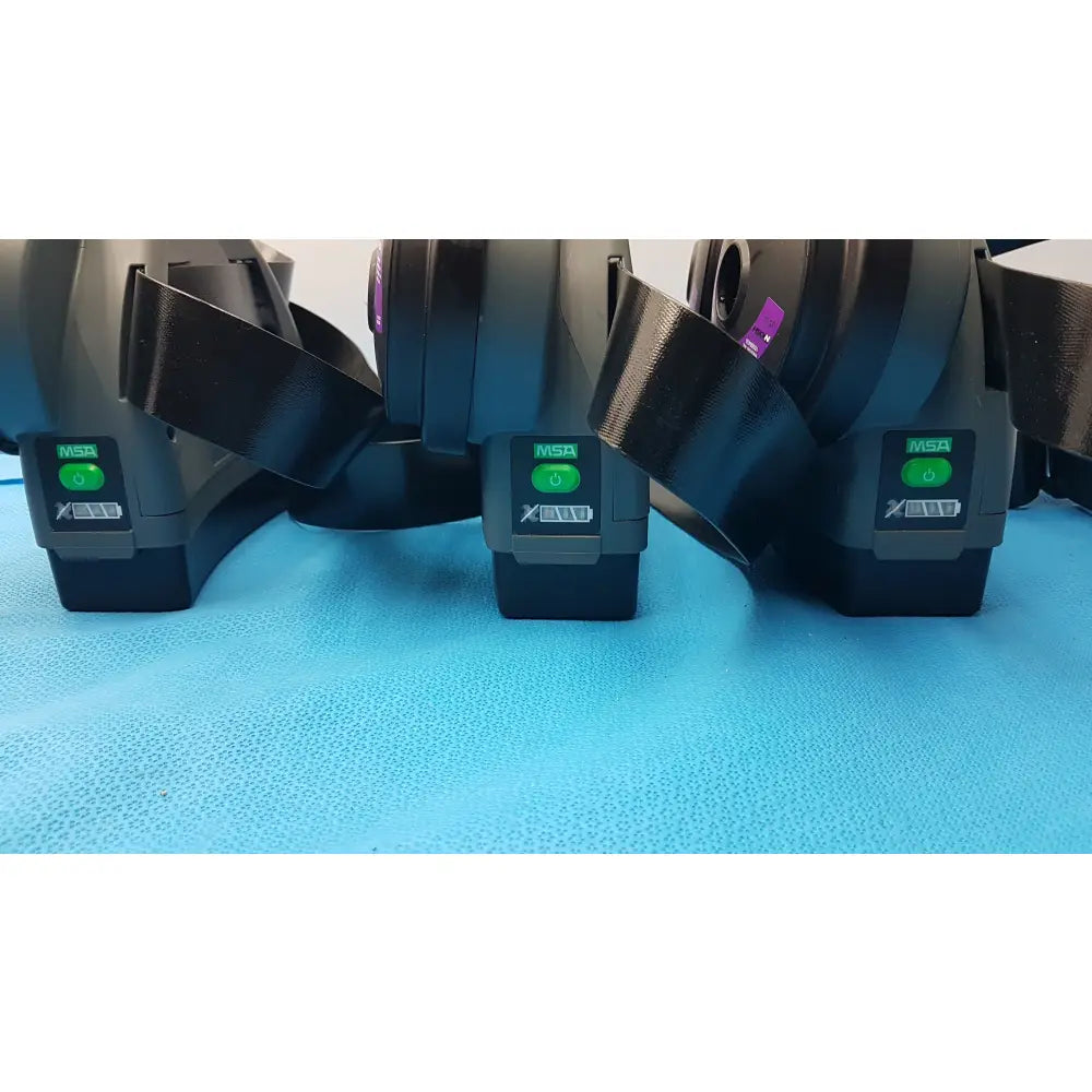 Lot of 3 MSA OptimAir TL Powered Air Purifying Respirator - Powered Air-Purifying Respirator
