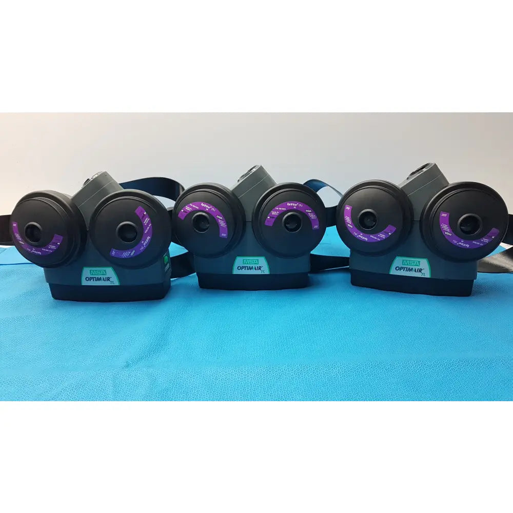 Lot of 3 MSA OptimAir TL Powered Air Purifying Respirator - Powered Air-Purifying Respirator