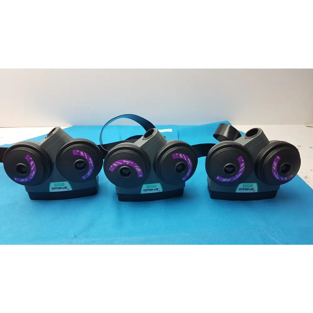 Lot of 3 MSA OptimAir TL Powered Air-Purifying Respirator - Powered Air-Purifying Respirator