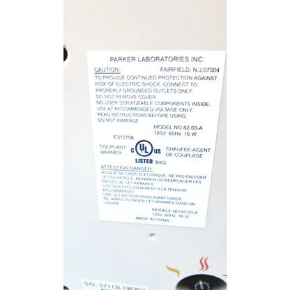 Lot of 3 Parker Laboratories 82-03-A Thermasonic Gel Warmers - Ultrasound Gel Warmer