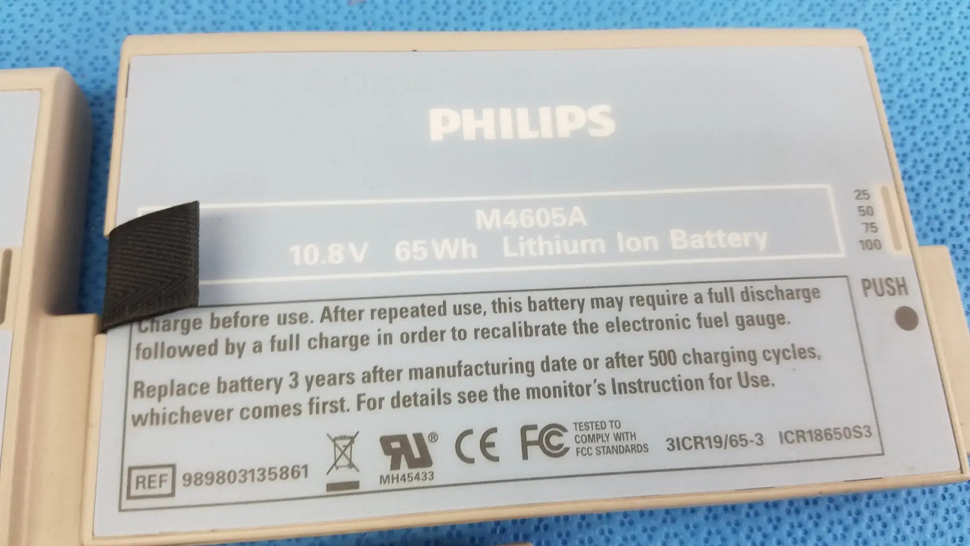 Philips Lot of - 3 Philips M4605A Lithium Ion Battery Lithium Ion Battery, second-hand product photo 6