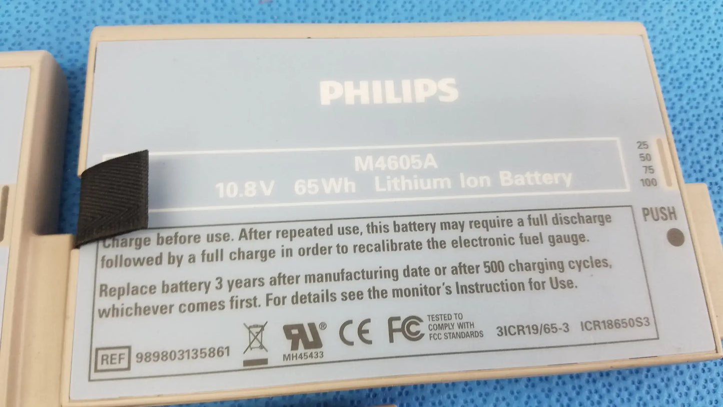 Philips Lot of - 3 Philips M4605A Lithium Ion Battery Lithium Ion Battery, second-hand product photo 6