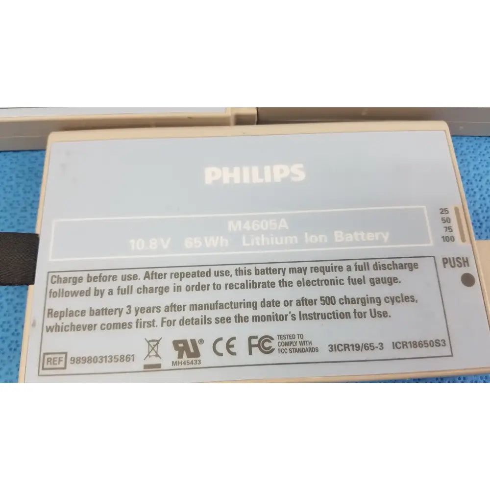 Philips Lot of - 3 Philips M4605A Lithium Ion Battery Lithium Ion Battery, second-hand product photo 4