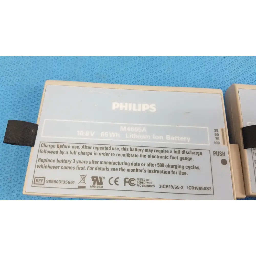 Philips Lot of - 3 Philips M4605A Lithium Ion Battery Lithium Ion Battery, second-hand product photo 5