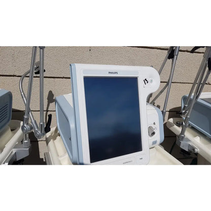Lot of 3 Philips Respironics V60 Hospital BiPAP Ventilators With Rolling Stands - Hospital BiPAP Ventilator
