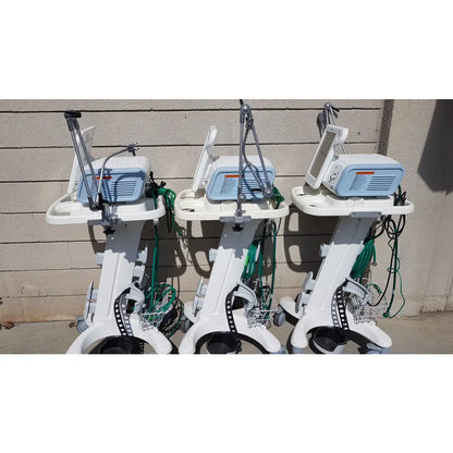 Lot of 3 Philips Respironics V60 Hospital BiPAP Ventilators With Rolling Stands - Hospital BiPAP Ventilator