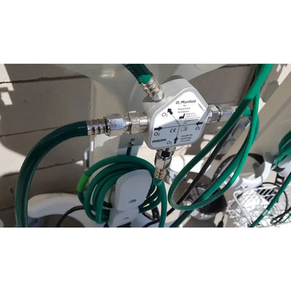 Lot of 3 Philips Respironics V60 Hospital BiPAP Ventilators With Rolling Stands - Hospital BiPAP Ventilator