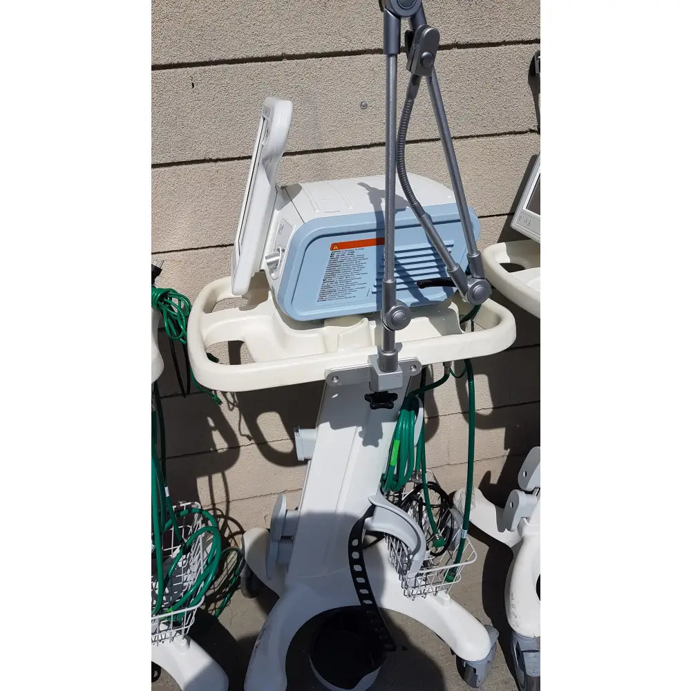 Lot of 3 Philips Respironics V60 Hospital BiPAP Ventilators With Rolling Stands - Hospital BiPAP Ventilator