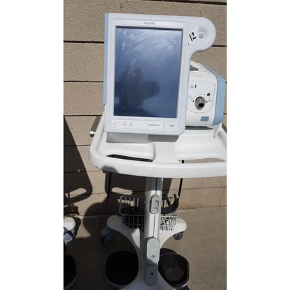 Lot of 3 Philips Respironics V60 Ventilators With Rolling Stands - Ventilator