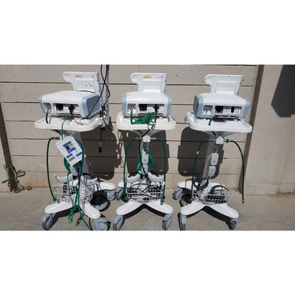 Lot of 3 Philips Respironics V60 Ventilators With Rolling Stands - Ventilator