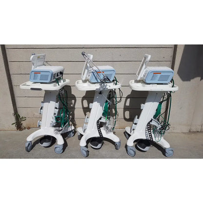 Lot of 3 Philips Respironics V60 Ventilators With Rolling Stands - Ventilator