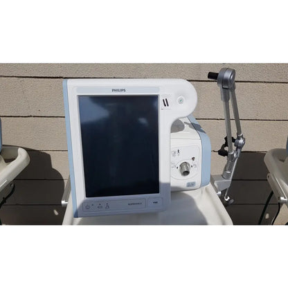 Lot of 3 Philips Respironics V60 Ventilators With Rolling Stands - Ventilator