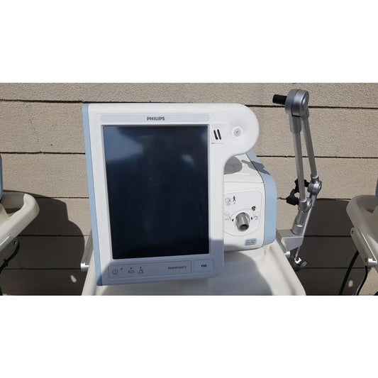 Lot of 3 Philips Respironics V60 Ventilators With Rolling Stands - Ventilator