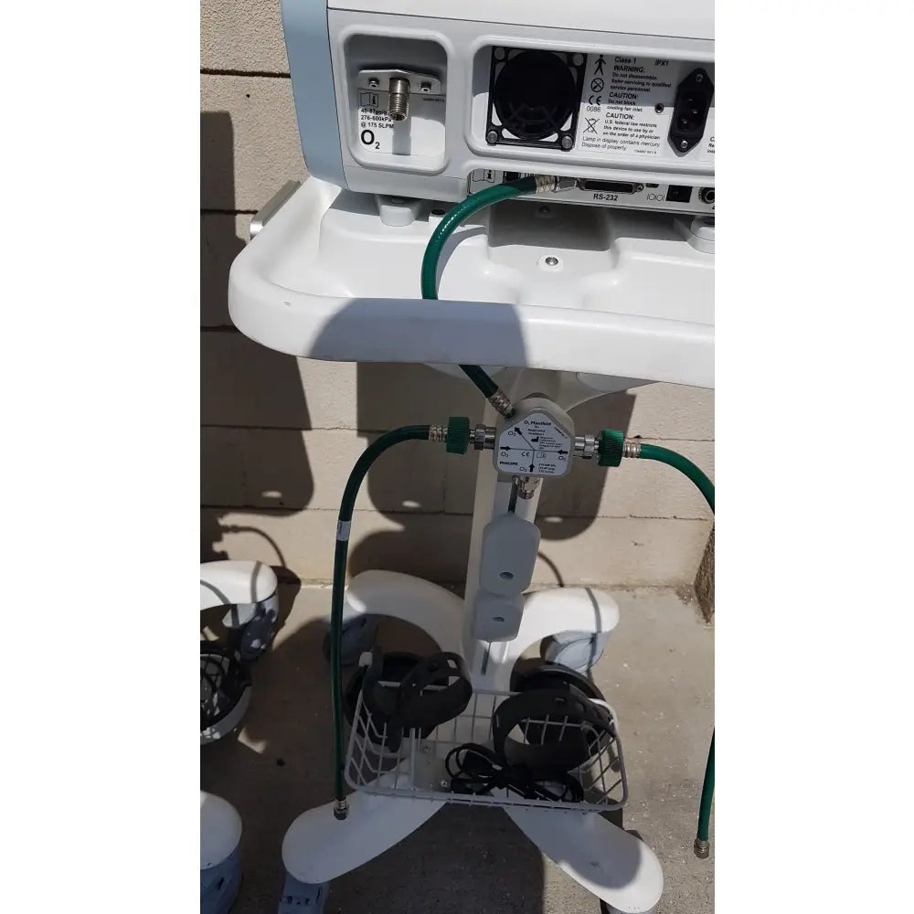 Lot of 3 Philips Respironics V60 Ventilators With Rolling Stands - Ventilator