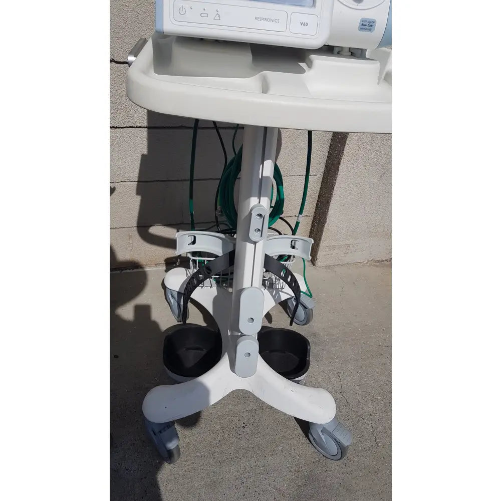 Lot of 3 Philips Respironics V60 Ventilators With Rolling Stands - Ventilator