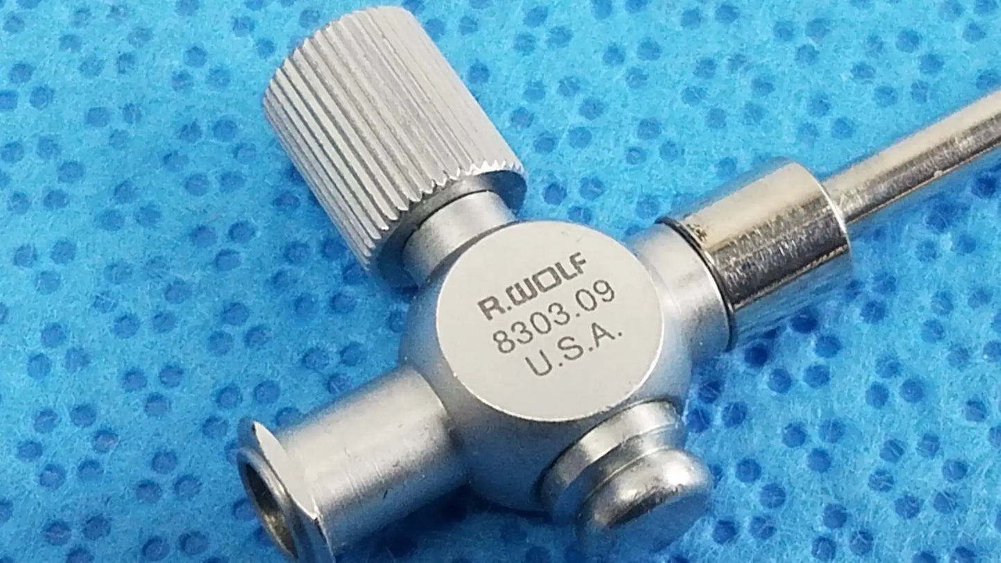 Wolf Lot of-3 R.Wolf 8303.09 Drainage Cannula With 8855.17 8303.10 Obturators Drainage Cannula with Obturators, second-hand product photo 2