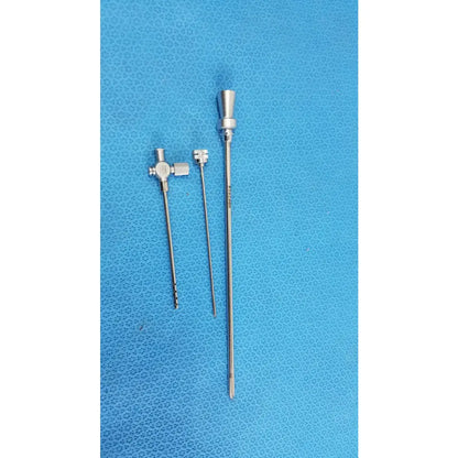 Wolf Lot of-3 R.Wolf 8303.09 Drainage Cannula With 8855.17 8303.10 Obturators Drainage Cannula with Obturators, second-hand product photo 1