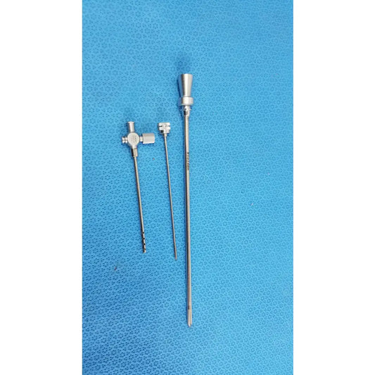Wolf Lot of-3 R.Wolf 8303.09 Drainage Cannula With 8855.17 8303.10 Obturators Drainage Cannula with Obturators, second-hand product photo 1