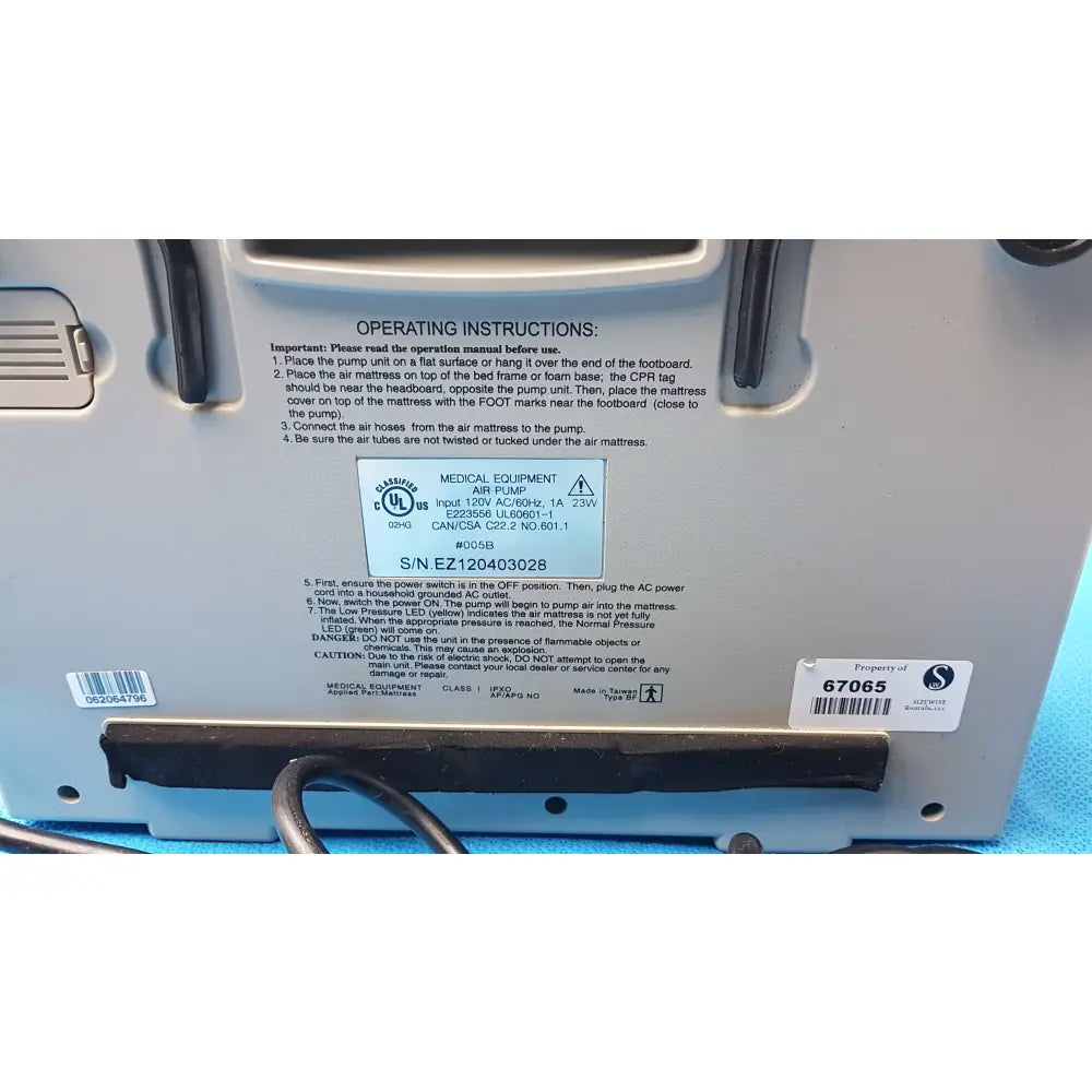 Lot of 3 Sizewise SW-AMP Dynamic Alternating Mattress Pumps - Dynamic Alternating Pressure Mattress Pump