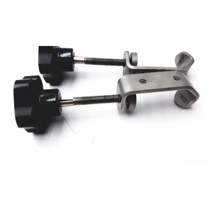 Unbranded Lot of 3 Stainless Steel Fixture I-beam Clamp Tube Slot Pipe Clamp Mounting Clamp, second-hand product photo 7