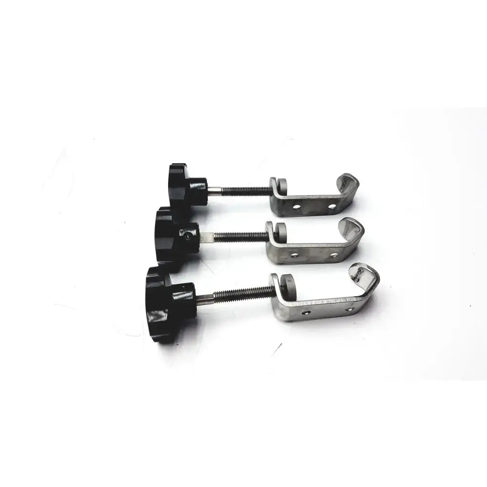 Unbranded Lot of 3 Stainless Steel Fixture I-beam Clamp Tube Slot Pipe Clamp Mounting Clamp, second-hand product photo 4