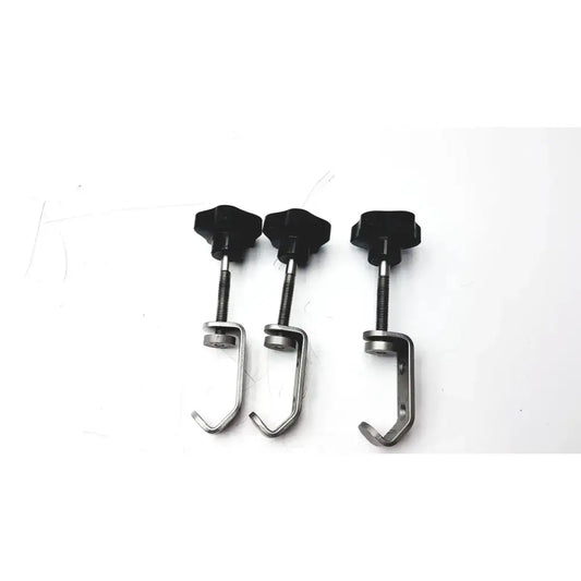 Unbranded Lot of 3 Stainless Steel Fixture I-beam Clamp Tube Slot Pipe Clamp Mounting Clamp, second-hand product photo 1