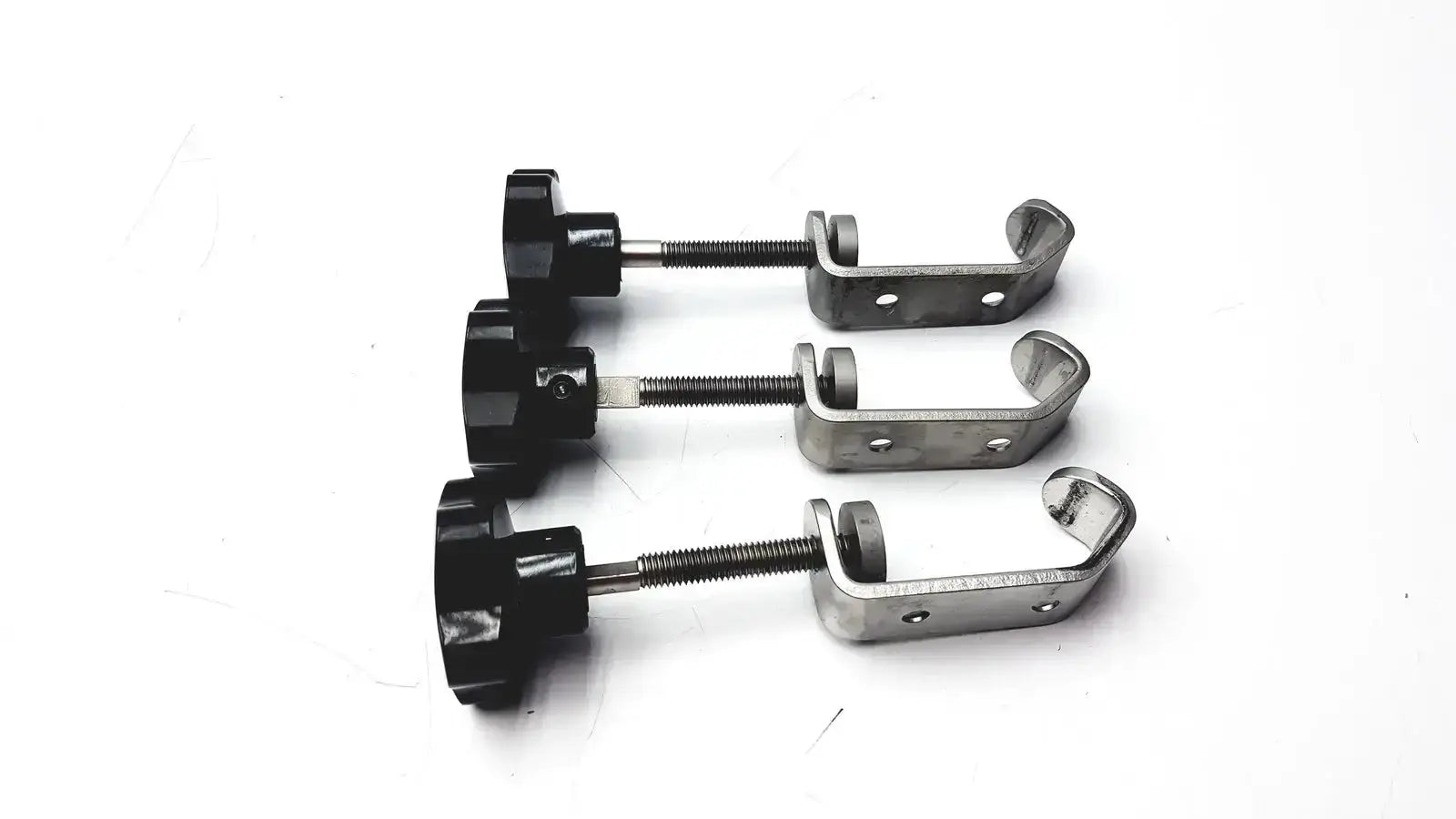 Unbranded Lot of 3 Stainless Steel Fixture I-beam Clamp Tube Slot Pipe Clamp Mounting Clamp, second-hand product photo 4