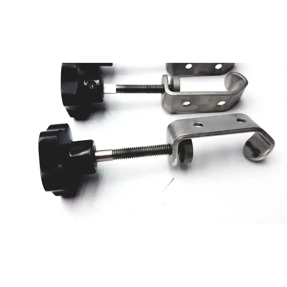 Unbranded Lot of 3 Stainless Steel Fixture I-beam Clamp Tube Slot Pipe Clamp Mounting Clamp, second-hand product photo 6