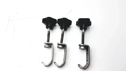 Unbranded Lot of 3 Stainless Steel Fixture I-beam Clamp Tube Slot Pipe Clamp Mounting Clamp, second-hand product photo 1