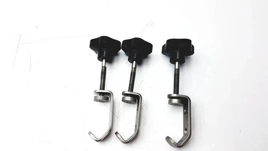 Unbranded Lot of 3 Stainless Steel Fixture I-beam Clamp Tube Slot Pipe Clamp Mounting Clamp, second-hand product photo 1