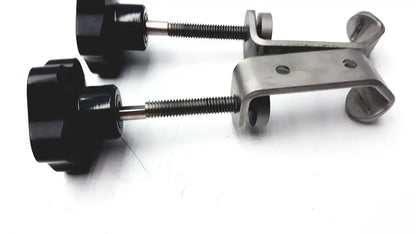Unbranded Lot of 3 Stainless Steel Fixture I-beam Clamp Tube Slot Pipe Clamp Mounting Clamp, second-hand product photo 7