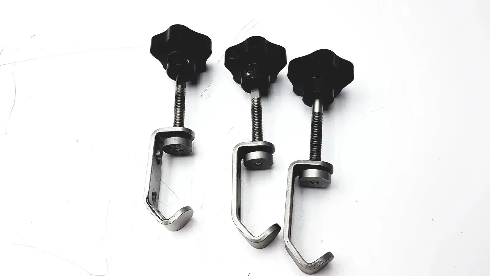 Unbranded Lot of 3 Stainless Steel Fixture I-beam Clamp Tube Slot Pipe Clamp Mounting Clamp, second-hand product photo 2