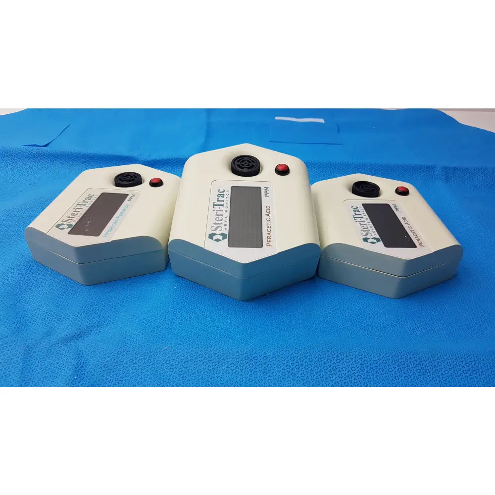 Lot of 3 SteriTrac Area Monitor Peracetic Acid & Hydrogen Peroxide PPM Monitors - Area monitoring system