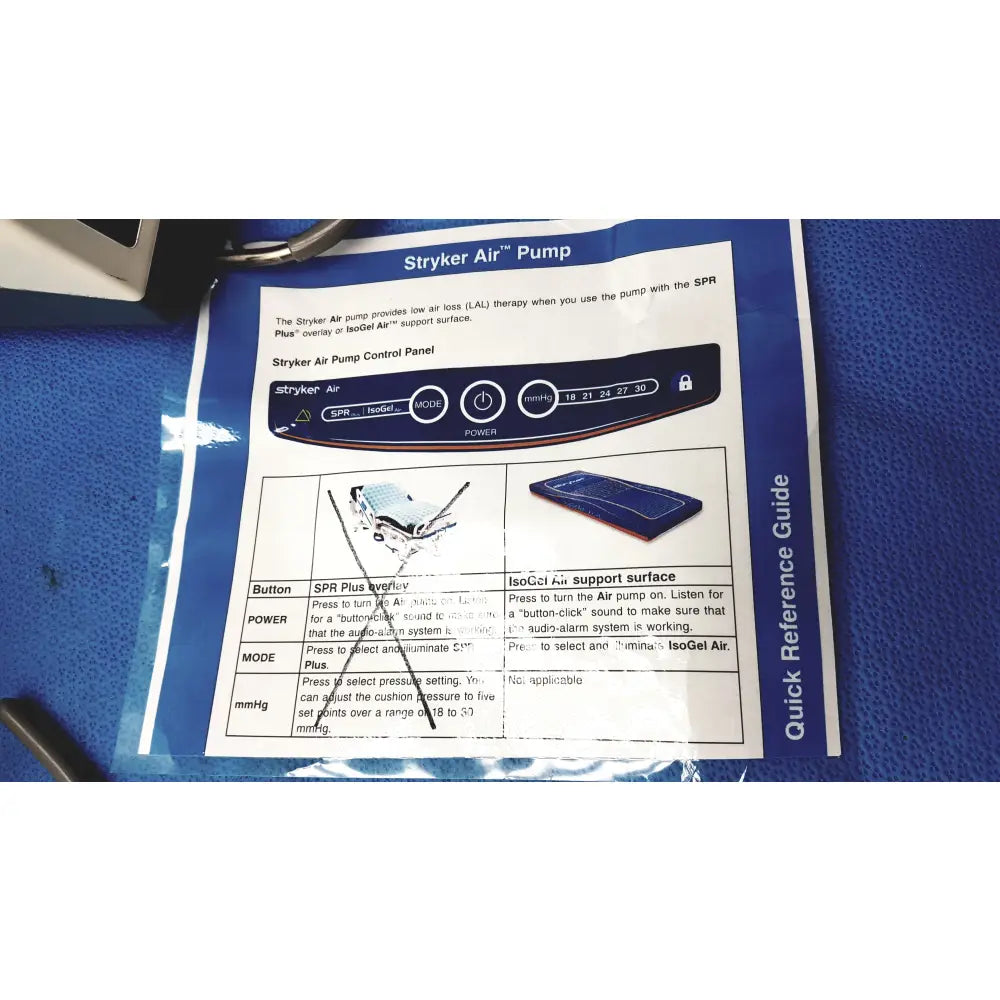 Lot of 3 Stryker 2861 Low Air Loss Pump IsoGel SPR Plus Mattress System - Low air loss mattress pump system