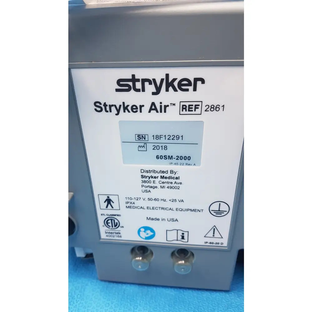 Lot of 3 Stryker 2861 Low Air Loss Pump IsoGel SPR Plus Mattress System - Low Air Loss Therapy Mattress Pump