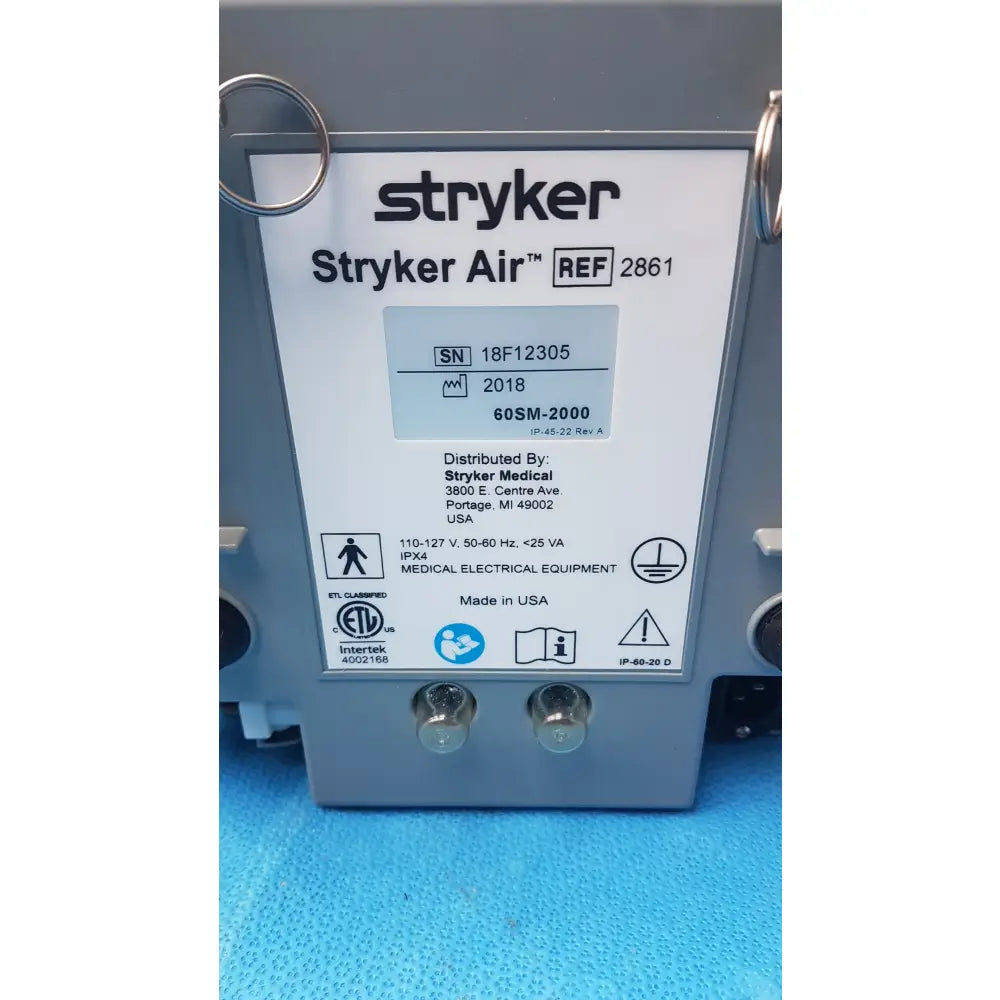 Lot of 3 Stryker 2861 Low Air Loss Pump IsoGel SPR Plus Mattress System - Low Air Loss Therapy Mattress Pump